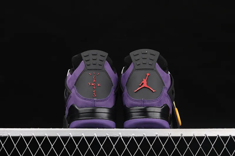 All categories Air Jordan Jordan series basketball shoes Air Jordan 4 G version Air Jordan 4 Retro AJ4 Joe 4 suede black and purple 308497-408